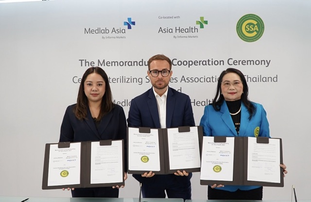  Medlab Asia & Asia Health ลงนามความร่วมมือกับสมาคมศูนย์กลางงานปราศจากเชื้อแห่งประเทศไทย ยกระดับไทยสู่ศูนย์กลางทางการแพทย์