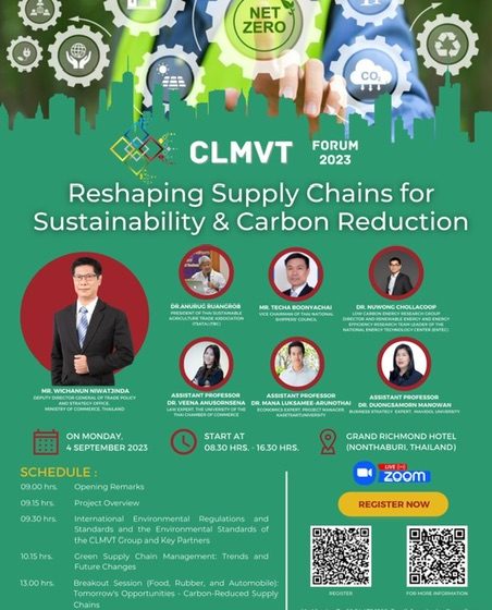 สนค. เดินหน้าปรับโฉมห่วงโซ่อุปทาน CLMVT เชื่อมโยงอย่างยั่งยืน